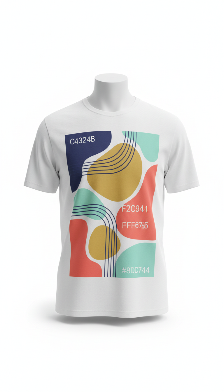 Coral Pop Custom Print Tee