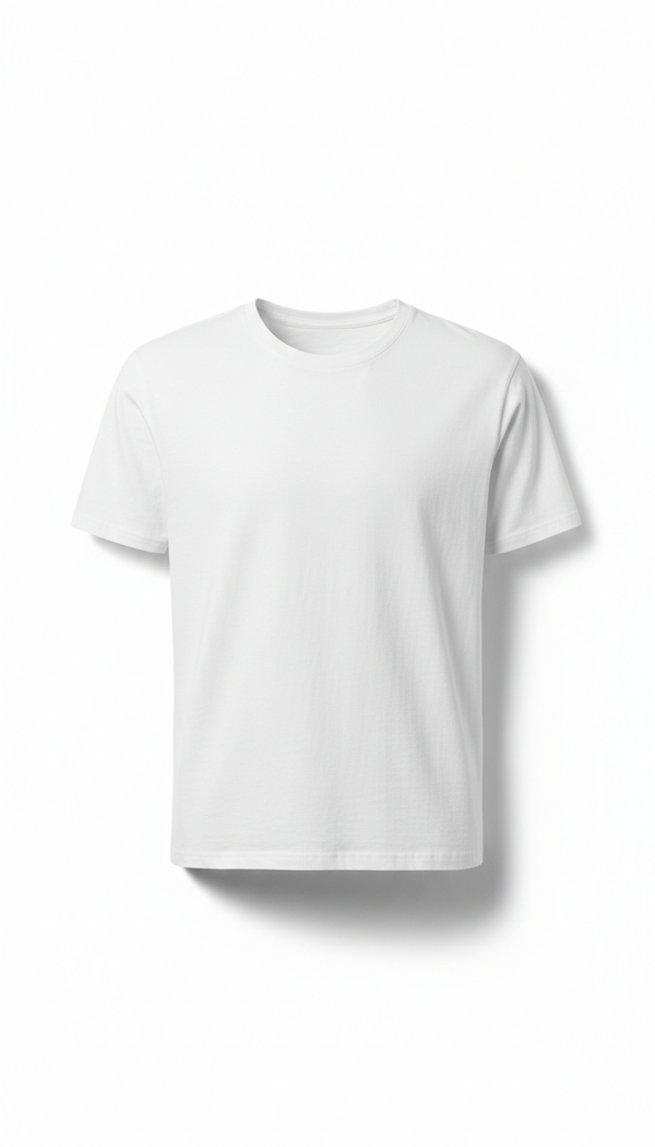 Pure White Unisex Crewneck Tee